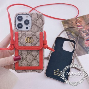 ブランド gucci アイフォン 13promax/13mini 携帯ケース gucci iphone12 pro max/12pro 肩掛け ケース  ...