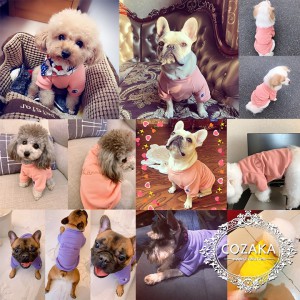 チャンピオン 犬服 飴色 可愛い champion マカロン色 犬の服 オシャレ 刺繍ロゴ 上品 起毛 あったかい  ...