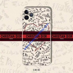 Christian Dior Dioramour Graffiti iPhone Case White