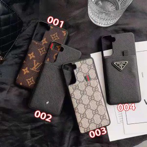 vuitton galaxy s21全面保護スマホケース グッチ ギャラクシー s21 プラス 背面にカード入れ付き カバ ...