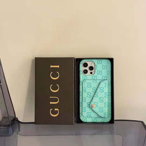 gucci 背面にカード入れ付き ケース iPhone 13ハイブランド 皮製保護ケースアイホン12Promax/12 型押し ...