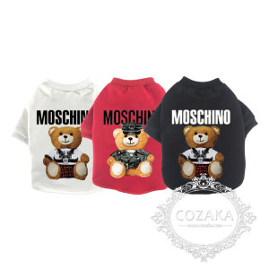 moschino 犬服 パーカー 可愛い モスキーノ ペット洋服 パロディ ドッグウェア 小型犬 中型犬 春秋冬用 ...