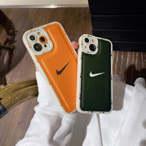 Nike 極シンプル iphone13promax/13pro 保護ケース 高質革貼 アイフォン 12/12promax おしゃれスポーツ ...