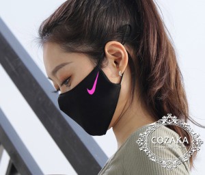 ナイキ ファッション スポーツ 3dマスク ins風ファッション韓国スポーツトレンドブランド アイスシルク ...