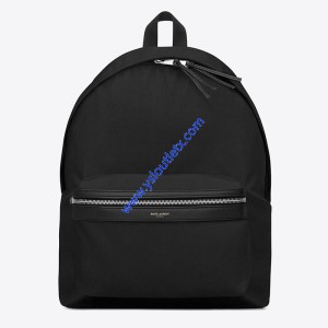 Saint Laurent City Backpack In Black