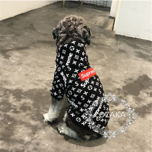 シュプリーム ペット服 パーカー supreme boxログ 犬服 プルオーバー ログパーカー おしゃれ ドッグウ ...