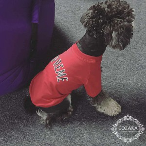 シュプリーム ドッグウェア ロゴtシャツ supreme 犬服  レッド 半袖パーカー ブランド 猫服 ペットウェ ...