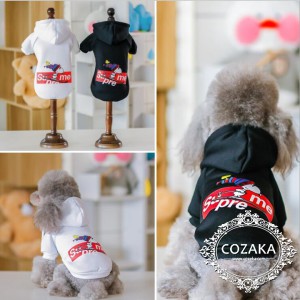 シュプリーム スヌーピー 犬服 パーカー supreme snoopy ペット服 可愛い フードパーカー 小型犬 中型 ...