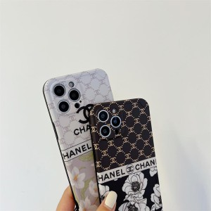 chanel 田園風 アイフォーン13ブランド字母プリント 保護ケース iphone12/12promaxシャネル 綺麗 携帯 ...