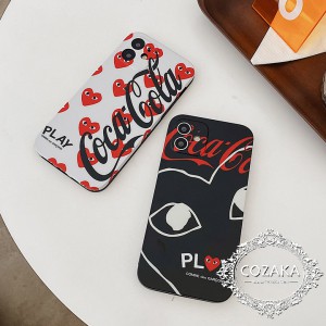 Comme des Garçons アイホン13/13 promaxカバーハート柄 全面保護 iPhone 12/12Pro スマホケース Comme ...