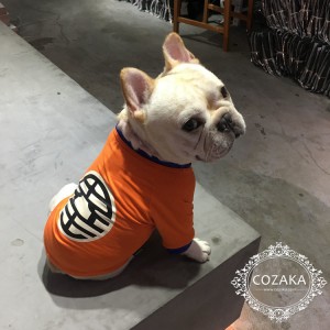 dragonball 犬服 tシャツ かわいい ドラゴンボール ドッグウェア フレンチ・ブルドッグ服 小型犬 中型 ...