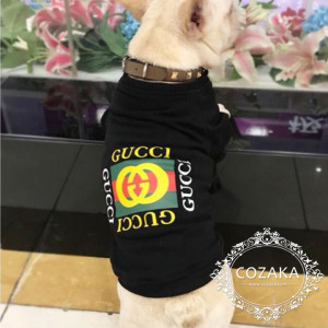 グッチ パロディ 犬服 パーカー 薄手 gucci ドッグウェア ロゴパーカー 可愛い ペット洋服 犬 猫 小型 ...