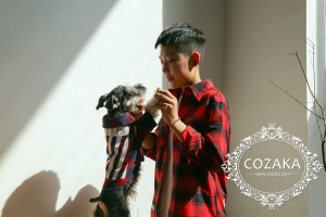 off white 犬服 赤 チェックシャツ オフホワイト おしゃれ ドッグウェア チェック柄 小型犬 中型犬 猫  ...