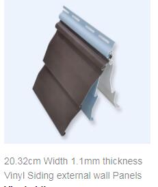 20.32cm Width 1.1mm thickness Vinyl Siding external wall Panels
item Name： PVC Siding B
Width： ...