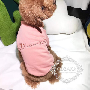 champion ペット服 パーカー チャンピオン 犬服 猫服 プルオーバー ビッグログ 刺繍入り 裏起毛 厚手  ...