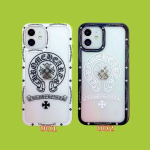 おしゃれ アイホン13/13Pro Chrome Hearts 携帯ケース iphone12/12 pro maxケースエンボスクロームハー ...