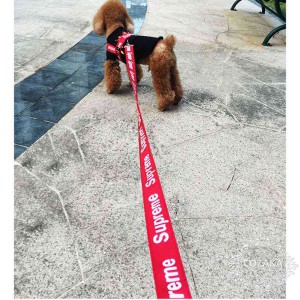 シュプリーム 犬用 リード ハーネス セット おしゃれ supreme リードとハーネスのセット 大人気 ハーネ ...