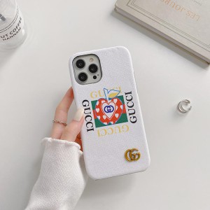 gucci 金属ロゴ付き 保護ケースアイホン13 プロマックス ブランド字母プリントカバー iphone12promax/1 ...