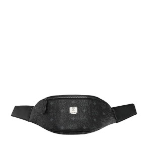 MCM Small Stark Visetos Belt Bag In Black