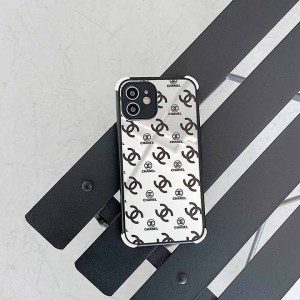 Chanel アクリル樹脂ケース iPhone 13pro 背面ガラス光沢感 携帯ケース アイホン12 mini/12 pro max四 ...