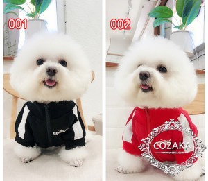 ペットファッション チャック付き ペット服 犬用 ジャージ パロディ風 犬服 スポーツ風 オシャレ お散 ...