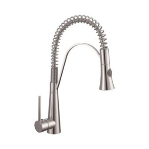 brass faucet single handle hot/cold deck-mounted sink mixer, pull-down kitchen faucet