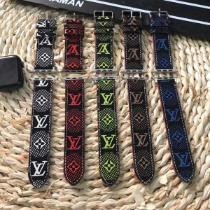 lv guccci Apple Watch bands series 7 se LV Luxury Brand Appleiwatch4/3/2/1/5/6/7 Strap Colorful  ...