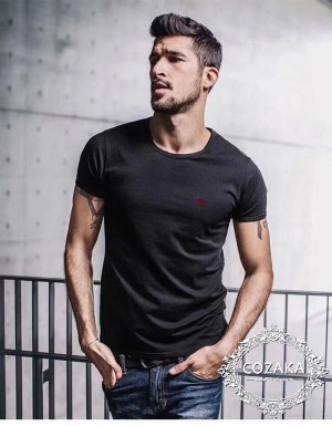 バーバリー tシャツ コットン100％ burberry t-shirt 半袖 ログ刺繍 ホワイト ブラック メンズ レディ ...