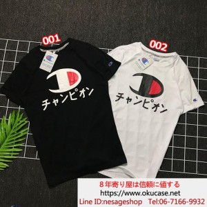 Championシャツ t-シャツ ブランド チャンピオン ティシャツ ブラック ホワイト コットンシャツ ペアル ...