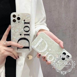 Dior アイフォーン13pro/13promax 貝殻紋スマホケース 光沢感 シンプル風保護ケースアイフォーン12dior ...