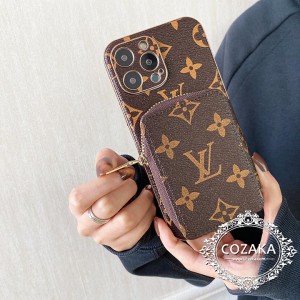 lv iPhone 13pro保護ケース背面にカード入れ付き LV アイフォーン13promaxカバービジネス風 ルイビトン ...