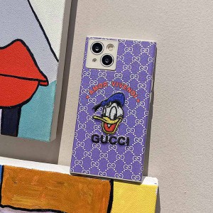 ドナルドダック コラボ gucci ロゴ付き iphone13pro max カバー シリコン iPhone 13/13proカバー グッ ...