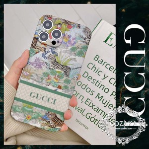 iPhone 13 pro max/13pro 田園風 カバー gucci アイフォーン12 pro/12pro max タイガー柄携帯ケースア ...