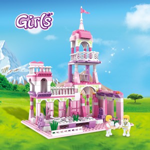Girls Princess Castle Building Blocks Toys Pink Palace King’s Banquet Bricks Toys for Girl ...