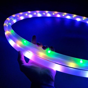 LED hula hoop with a remote control