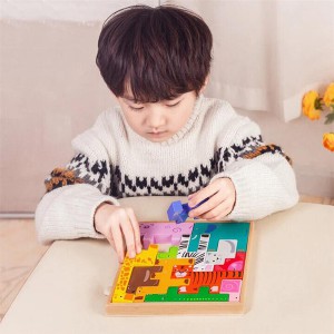 Montessori Animal Building Block & Puzzle for Kids 3 Years Old+, Best Educational Toy as Bir ...