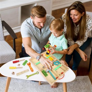 Tool Kit for Kids Wooden Tool Box Set Child’s Carpenters Set
