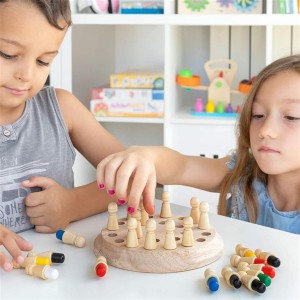 Wooden Memory Match Chess Game Educational Toy from Kibtoy.com