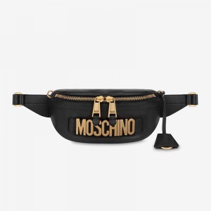 https://www.moschinooutletx.com/moschino-lettering-logo-calfskin-belt-bag-black.html