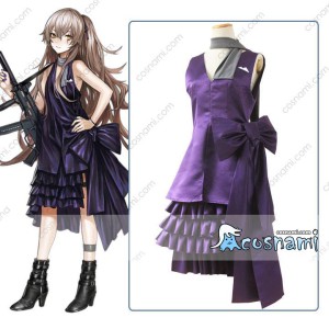 ドールズフロントライン UMP45 ダイアの花 コスプレ衣装 ドルフロ UMP45 パープルドレス コス服 オーダ ...