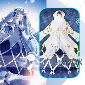 VOCALOID ボーカロイド 初音ミク 雪ミク2021 コスプレ衣装 コスチューム コス服 snow miku2021ワンピー ...