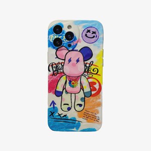 おすすめiPhone 14Pro Murakami Sunflowerケース 落書き ケース iphone13Promax カイカイキキ iphone12 ...
