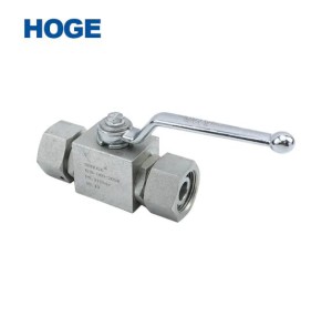 3-Part 2-Way High pressure hydraulic ball valve with external thread DIN 2353

(1)Product code:
 ...