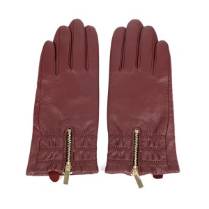 Fashion & warm women leather gloves sustainable material AW2022-19
https://www.leathergloves ...