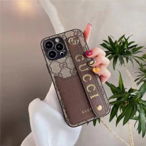 GUCCI GALAXY S23 S22 ULTRA case IPHONE 14 13 12 PRO MAX S20 CASE WRISTBAND LEATHER IPHONE SE 202 ...