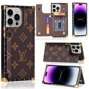 LV iphone14 case inspired Gucci trunk type shockproof iphone14plus 15 14pro max case burberry co ...