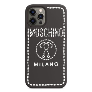 Moschino Stitching Question iPhone Case Black