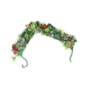 Christmas garland is made of plastic, non-toxic and harmless to human body. Christmas rattan is  ...