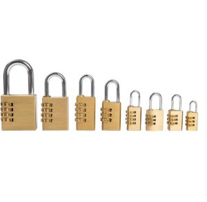 BRASS COMBINATION PADLOCK
ART. NO.	SIZE
CE203 	20mm*3wheels
CE204	20mm*4wheels
CE303	30mm*3wheel ...