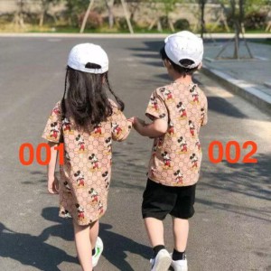 GUCCI半袖キッズ兄弟姉妹装大人気グッチ子供服Adidas愛心川久保玲ブランド親子TシャツLouis Vuitton子 ...